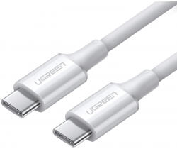 UGREEN Cablu Date si Incarcare USB-C - USB-C UGREEN US300, 100W, 2m, Alb - koubsolutions