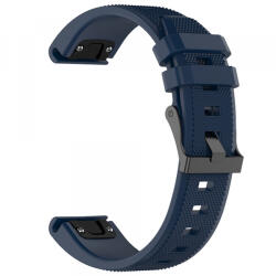Techsuit Curea Techsuit W058 pentru Garmin Watch Fenix Series, 26mm, Bleumarin