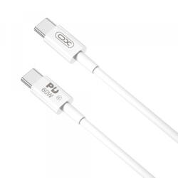 XO Design Cablu Date si Incarcare USB-C - USB-C XO Design NB-Q190B, 60W, 2m, Alb - koubsolutions