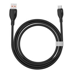 Baseus Cablu Date si Incarcare USB-A - USB-C Baseus Pudding, 100W, 1.2m, Negru P10355703111-00
