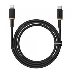 Baseus Cablu Date si Incarcare USB-C - Lightning Baseus Dura Series, 20W, 1m, Auriu Negru P10377800U01-03