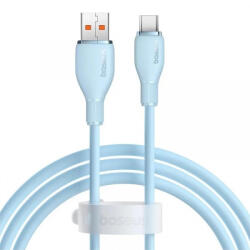 Baseus Cablu Date si Incarcare USB-A - USB-C Baseus Pudding, 100W, 1.2m, Albastru P10355703311-00