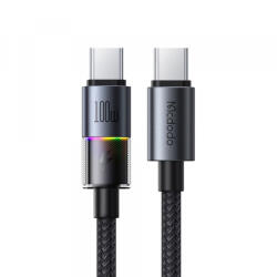 Mcdodo Cablu Date si Incarcare USB-C - USB-C McDodo CA-8200 Colorful, 100W, 1.2m, Negru - koubsolutions