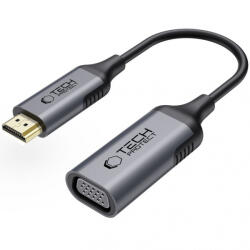Tech-Protect Adaptor Video Tech-Protect Ultraboost, VGA - HDMI, 1080P, Negru - koubsolutions