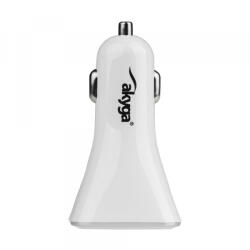 Akyga Incarcator Auto Akyga AK-CH-09, 10W, 2A, 4 x USB-A, Alb