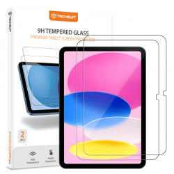 Techsuit Folie de protectie Ecran Techsuit ArmorGlass CrystalHD pentru Apple iPad (2025) / (2022), Sticla Securizata, Full Glue, Set 2 bucati - koubsolutions