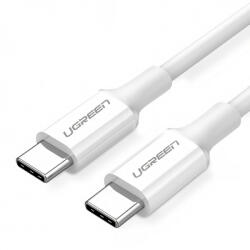 UGREEN Cablu Date si Incarcare USB-C - USB-C UGREEN US264, 60W, 1m, Alb - koubsolutions