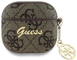 Guess Husa Guess 4G Charm pentru Apple AirPods 4, Maro - koubsolutions