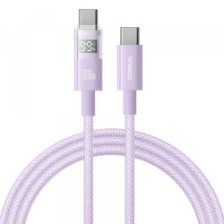 Baseus Cablu Date si Incarcare USB-C - USB-C Baseus Display 2, 100W, 2m, Mov P10382702511-01