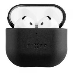 Fixed Husa Fixed PodsLeather pentru Apple AirPods 4, Neagra