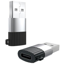 XO Design Adaptor Date si Incarcare USB-C - USB-A XO Design NB149-E, Negru