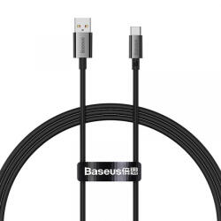 Baseus Cablu Date si Incarcare USB-A - USB-C Baseus Superior Series, 100W, 1m, Negru