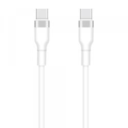 Setty Cablu Date si Incarcare USB-C - USB-C Setty, 60W, 1m, Alb