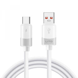 Lito Cablu Date si Incarcare USB-A - USB-C Lito LD07, 18W, 1m, Alb - koubsolutions