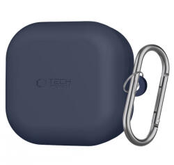 Tech-Protect Husa Tech-Protect Silicone Hook pentru Samsung Galaxy Buds4 / Buds4 Pro, Bleumarin - koubsolutions