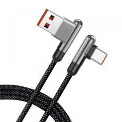 Lito Cablu Date si Incarcare USB-A - USB-C Lito LD13C, 18W, 1m, Negru