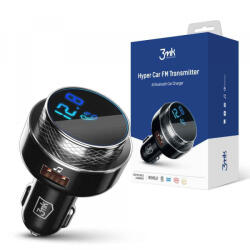 3mk Protection Modulator FM Bluetooth 3MK Hyper Car, 2 x USB-A - 1 x microSD