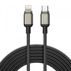 Lito Cablu Date si Incarcare USB-C - Lightning Lito LD17, 20W, 1m, Negru - koubsolutions