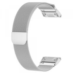 Techsuit Curea Techsuit W009 pentru Garmin Watch Fenix Series, 26mm, Argintie