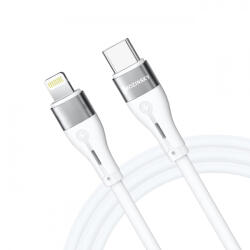 WZK Cablu Date si Incarcare USB-C - Lightning WZK WSTCL1, 27W, 1m, Alb