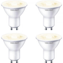 Yeelight Bec LED Yeelight W1, Wi-Fi, GU10, 4.8W, 2700K, 350lm, Set 4 bucati YLDP004
