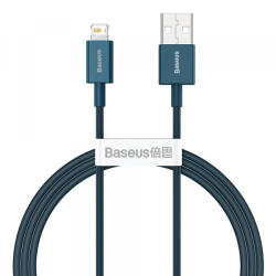 Baseus Cablu Date si Incarcare USB-A - Lightning Baseus Superior Series, 20W, 1m, Albastru CALYS-A03