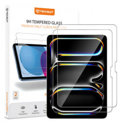 Techsuit Folie de protectie Ecran Techsuit ArmorGlass CrystalHD pentru Apple iPad Air 13 (2026) / Pro 13 (2025), Sticla Securizata, Full Glue, Set 2 bucati - koubsolutions