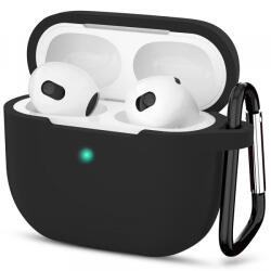 Techsuit Husa Techsuit Silicone pentru Apple AirPods 3, Neagra - koubsolutions