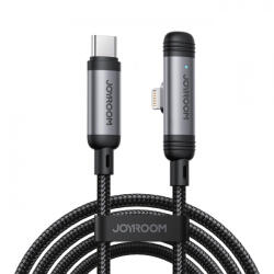JOYROOM Cablu Date si Incarcare USB-C - Lightning Joyroom S-A56 EnjoyX Angled, 30W, 1.2m, Negru