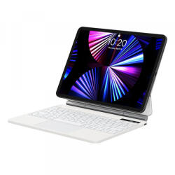 Baseus Husa cu Tastatura pentru Apple iPad Pro 12.9 (2022) / Pro 12.9 (2021) / Pro 12.9 (2020), Baseus, Brilliance with Digital Display, Alba