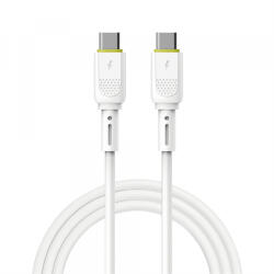 WIWU Cablu Date si Incarcare USB-C - USB-C WiWu Wi-C034, 60W, 1.2m, Alb - koubsolutions