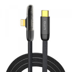 Lito Cablu Date si Incarcare USB-C - Lightning Lito LD11CL, 30W, 1m, Negru - koubsolutions