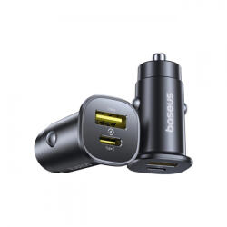 Baseus Incarcator Auto Baseus GoTrip, 30W, 3A, 1 x USB-A - 1 x USB-C, Negru C00072300123-00 - koubsolutions