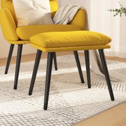vidaXL Taburet, galben mustar, 45x29, 5x35 cm, material textil GartenMobel Dekor (341500)
