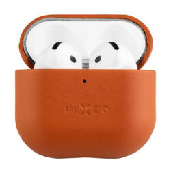 Fixed Husa Fixed PodsLeather pentru Apple AirPods 4, Maro