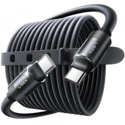 Lisen Cablu Date si Incarcare USB-C - USB-C Lisen L115, 100W, 3m, Negru YL0125040001 - koubsolutions