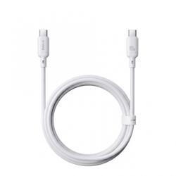 Baseus Cablu Date si Incarcare USB-C - USB-C Baseus Silky, 100W, 2m, Alb