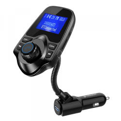 Techsuit Modulator FM Bluetooth Techsuit MFM4, 1 x USB-A - 1 x 3.5mm - 1 x microSD, Negru