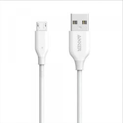 Anker Cablu Date si Incarcare USB-A - microUSB Anker PowerLine, 18W, 1m, Alb A8132H21