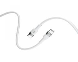 Forever Cablu Date si Incarcare USB-C - USB-C Forever Flexible, 100W, 2m, Alb