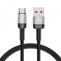 Tech-Protect Cablu Date si Incarcare USB-A - USB-C Tech-Protect Ultraboost EVO, 100W, 1m, Argintiu - koubsolutions