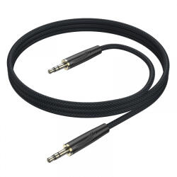 BOROFONE Cablu Audio 3.5mm - 3.5mm Borofone BL23 Refinado, 1m, Negru