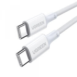 UGREEN Cablu Date si Incarcare USB-C - USB-C UGREEN US557 (15267), 100W, 1m, Alb - koubsolutions