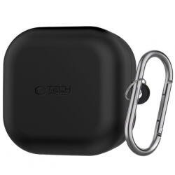 Tech-Protect Husa Tech-Protect Silicone Hook pentru Samsung Galaxy Buds4 / Buds4 Pro, Neagra - koubsolutions