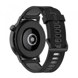 Techsuit Curea Techsuit W002 pentru Huawei Watch / Xiaomi Watch Series, 22mm, Neagra - koubsolutions
