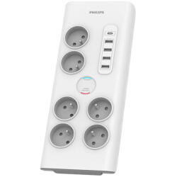 Philips Prelungitor Philips, 6 x Schuko, Alb PHIL-SPN7060WA/60
