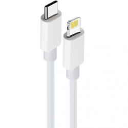 Maxlife Cablu Date si Incarcare USB-C - Lightning MaXlife MXUC-05, 20W, 1m, Alb