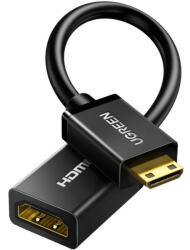 UGREEN Adaptor Video UGREEN 20137, miniHDMI - HDMI, 4K, Negru