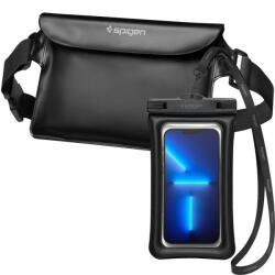 Spigen Geanta si Husa Waterproof Universala Spigen A621, Neagra AMP04533