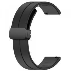 Techsuit Curea Techsuit W011 pentru Samsung Galaxy Watch / Huawei Watch Series, 20mm, Neagra